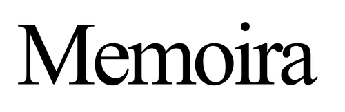 Word 'Memoira' in black text on a white background